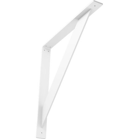 EKENA MILLWORK Traditional Steel Bracket, White Primer 2"W x 20"D x 20"H BKTM02X20X20TRPWH